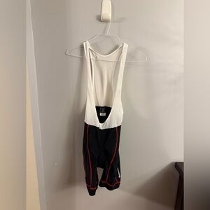 NEW Torpedo7 Women’s Cycling Bib Shorts Black Red Padded Size XL